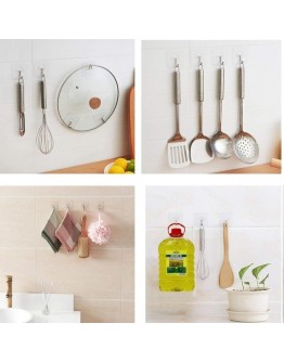 Прозрачна самозалепваща закачалка тип кука